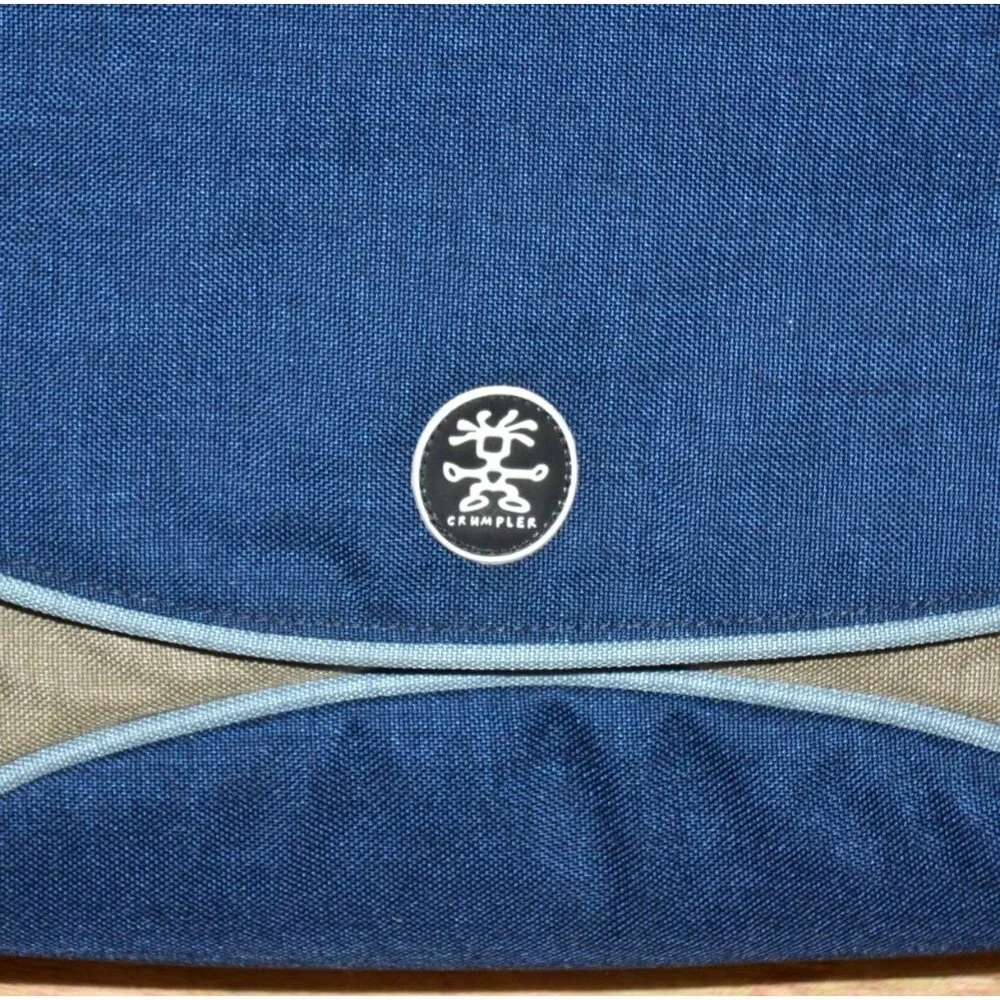 Crumpler Bag McBains Baby XL Laptop Shoulder Messenger Bag Navy Blue & Gray